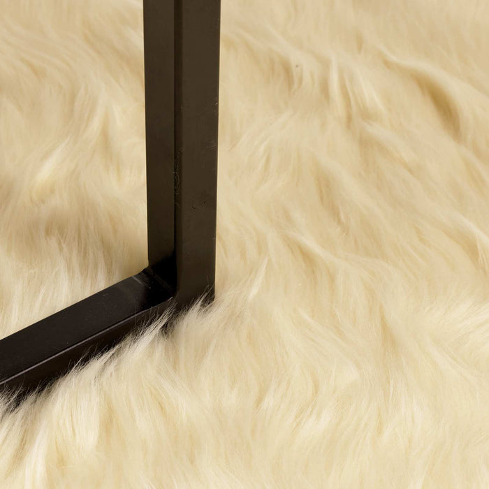 Covor din Lână Faux Tafalla Crem 80 x 200 cm Poliester - WALTI WALTI