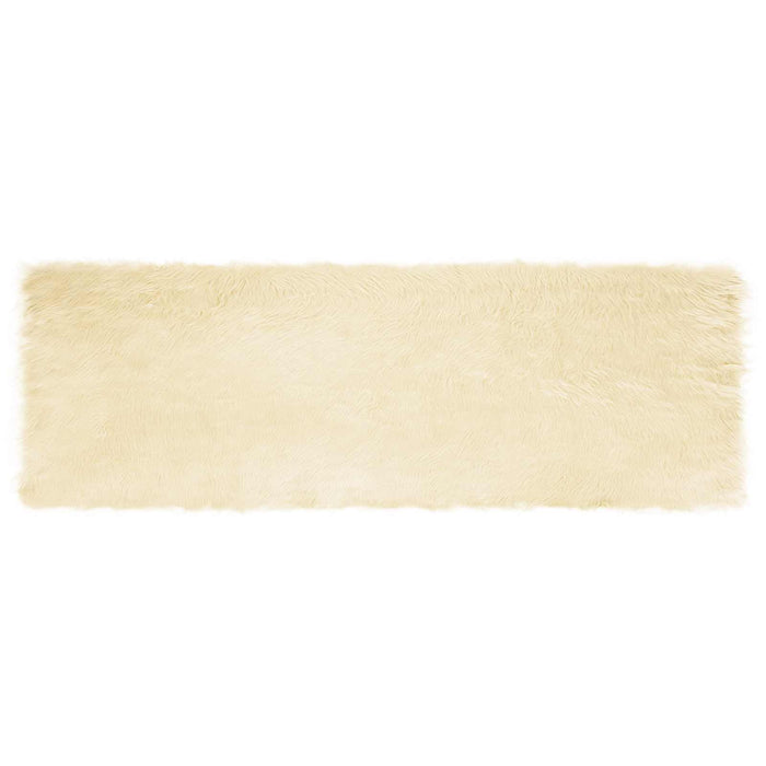 Covor din Lână Faux Tafalla Crem 80 x 250 cm Poliester - WALTI WALTI