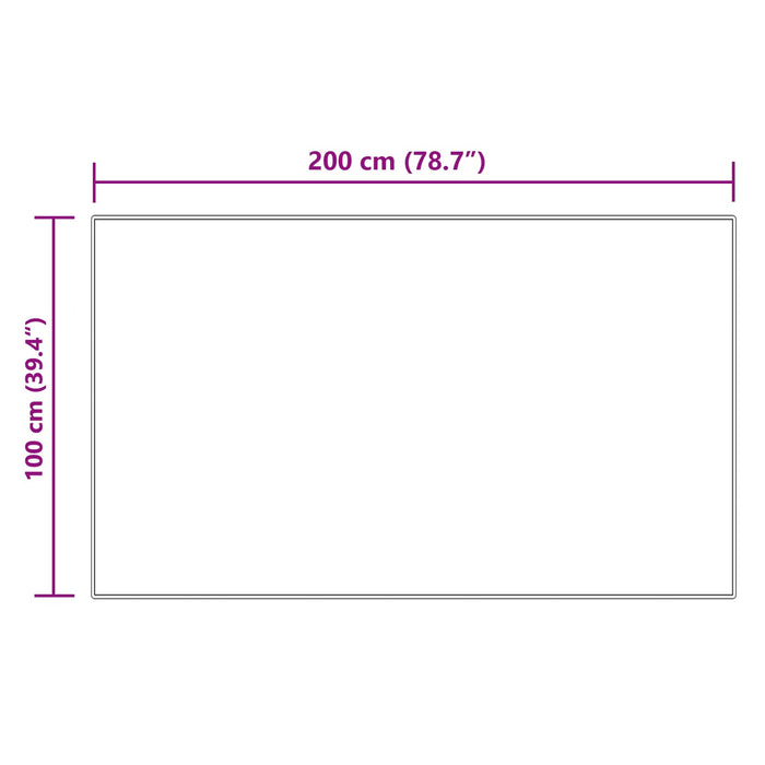 Covor din Lână Faux Tafalla Crem 100 x 200 cm Poliester - WALTI WALTI