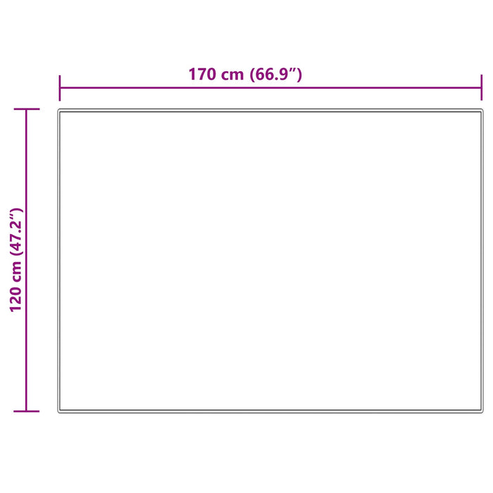 Covor din Lână Faux Tafalla Crem 120 x 170 cm Poliester - WALTI WALTI