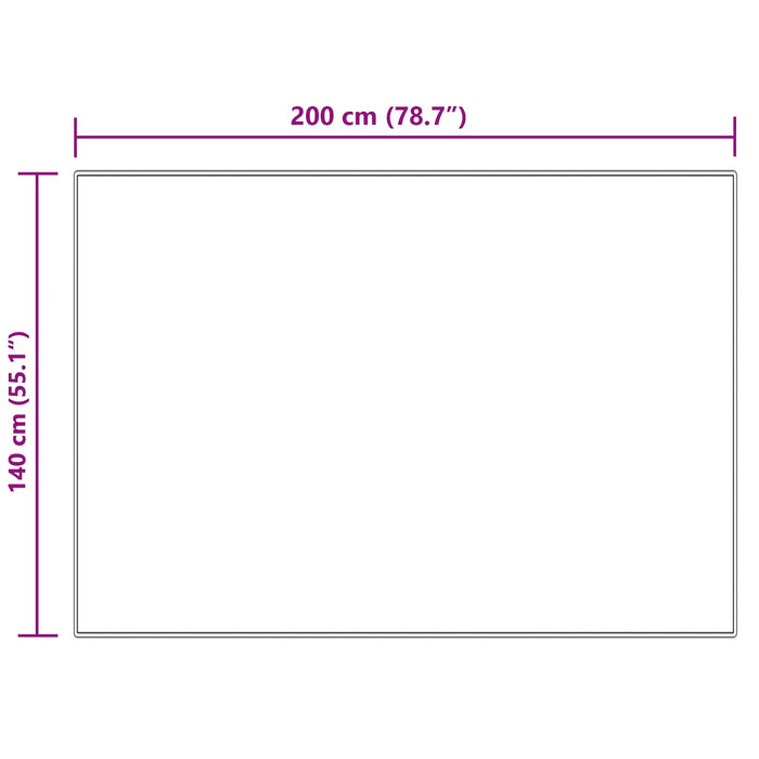 Covor din Lână Faux Tafalla Crem 140 x 200 cm Poliester - WALTI WALTI