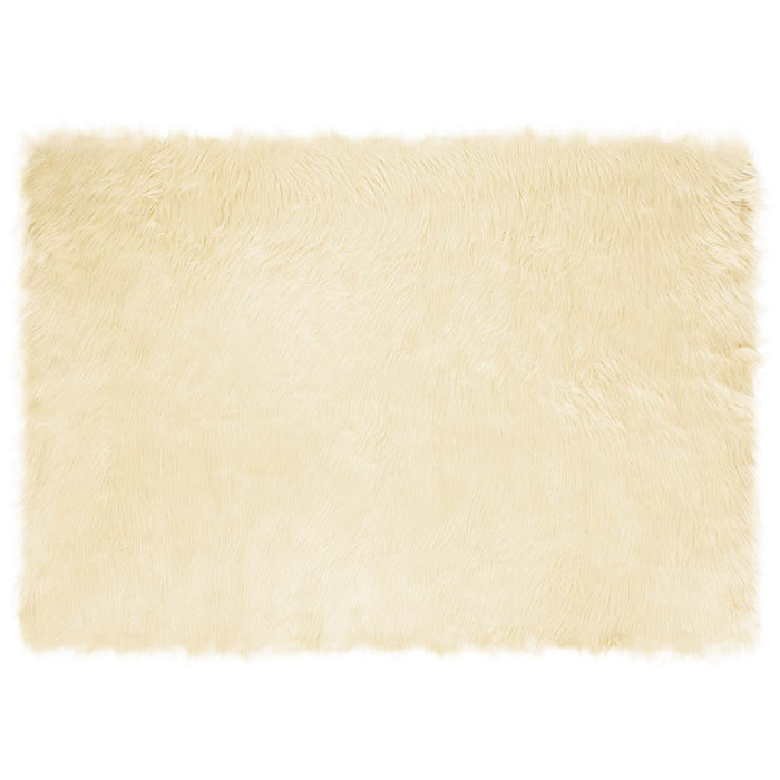 Covor din Lână Faux Tafalla Crem 140 x 200 cm Poliester - WALTI WALTI