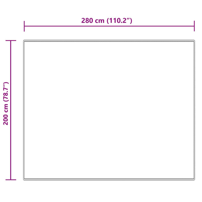 Covor din Lână Faux Tafalla Crem 200 x 280 cm Poliester - WALTI WALTI