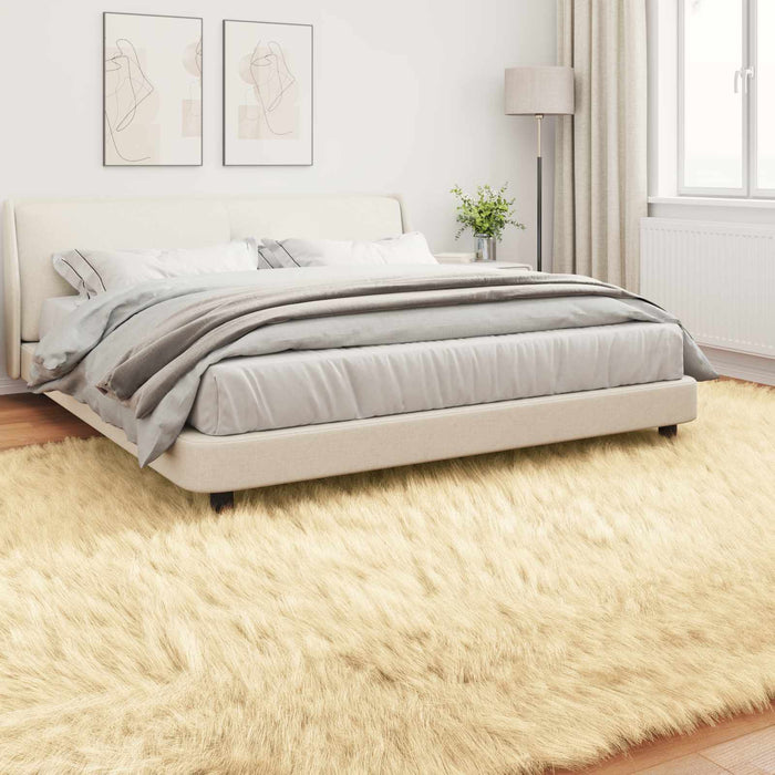 Covor din Lână Faux Tafalla Crem 240 x 340 cm Poliester - WALTI WALTI