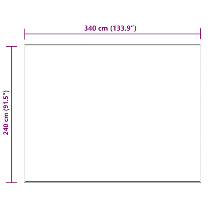 Covor din Lână Faux Tafalla Crem 240 x 340 cm Poliester - WALTI WALTI