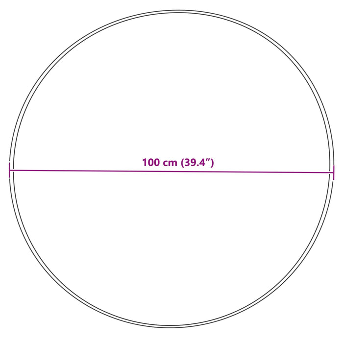 Covor din Lână Faux Tafalla Crem Ø 100 cm Poliester - WALTI WALTI