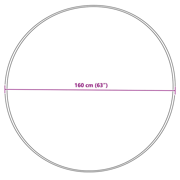 Covor din Lână Faux Tafalla Crem Ø 160 cm Poliester - WALTI WALTI