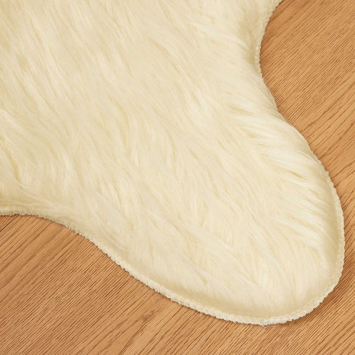 Covor din Lână Faux Tafalla Crem 50 x 80 cm Poliester - WALTI WALTI