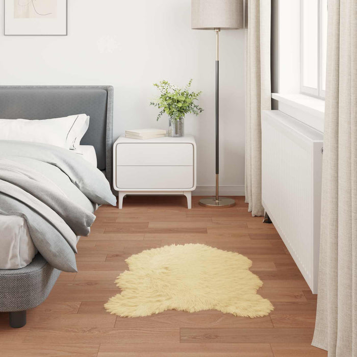 Covor din Lână Faux Tafalla Crem 60 x 90 cm Poliester - WALTI WALTI