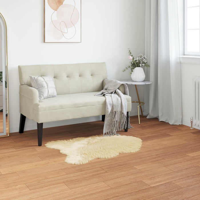 Covor din Lână Faux Tafalla Crem 80 x 120 cm Poliester - WALTI WALTI