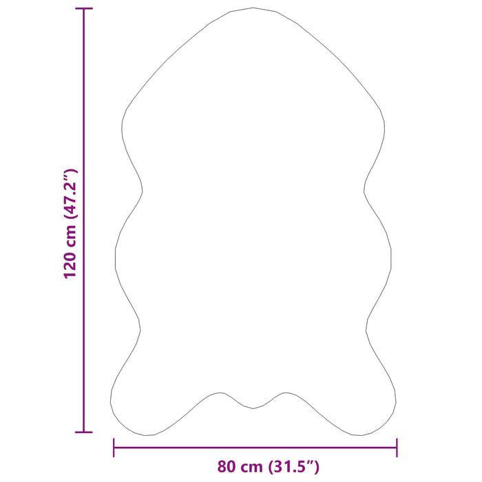 Covor din Lână Faux Tafalla Crem 80 x 120 cm Poliester - WALTI WALTI
