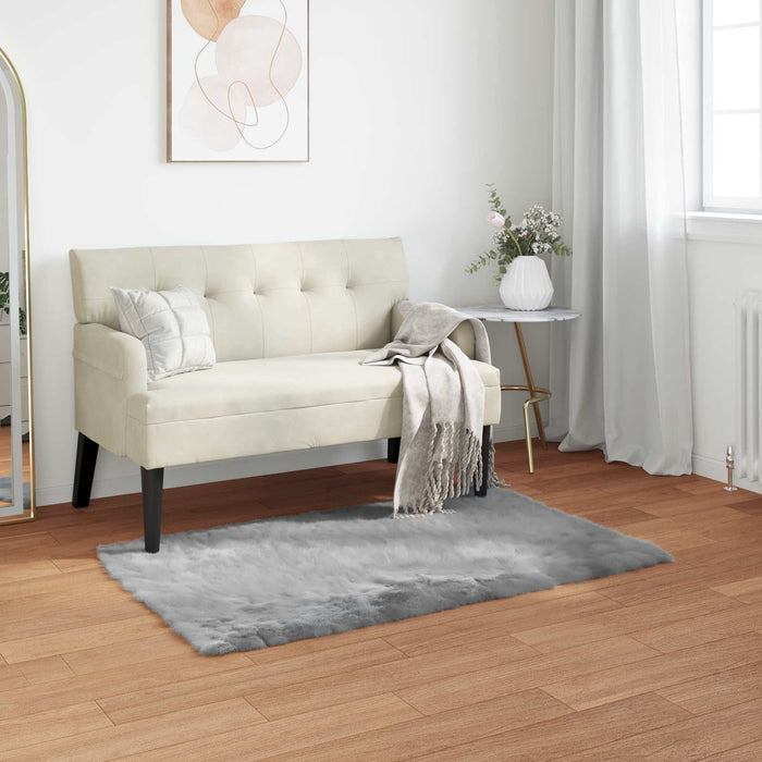 Covor din Lână Faux Tafalla Gri 80 x 150 cm Poliester - WALTI WALTI