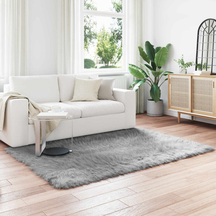 Covor din Lână Faux Tafalla Gri 160 x 230 cm Poliester - WALTI WALTI