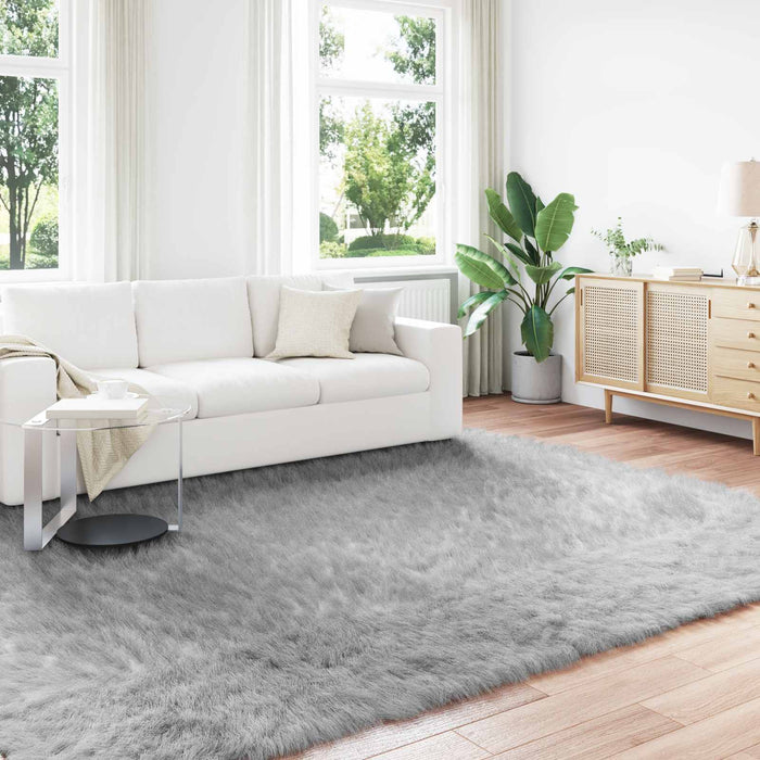 Covor din Lână Faux Tafalla Gri 200 x 280 cm Poliester - WALTI WALTI