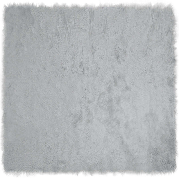 Covor din Lână Faux Tafalla Gri 240 x 240 cm Poliester - WALTI WALTI