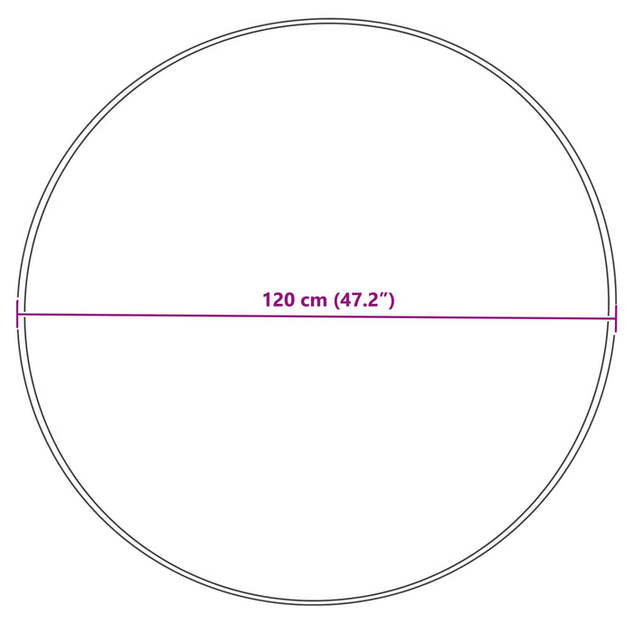 Covor din Lână Faux Tafalla Gri Ø 120 cm Poliester - WALTI WALTI