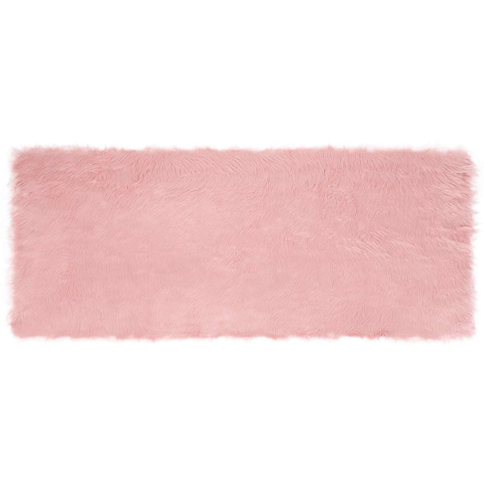 Covor din Lână Faux Tafalla Roz 80 x 200 cm Poliester - WALTI WALTI