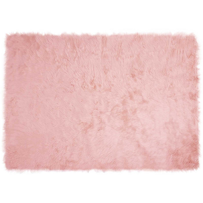 Covor din Lână Faux Tafalla Roz 140 x 200 cm Poliester - WALTI WALTI