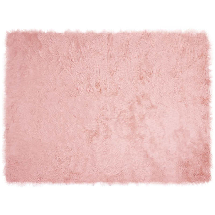 Covor din Lână Faux Tafalla Roz 160 x 230 cm Poliester - WALTI WALTI