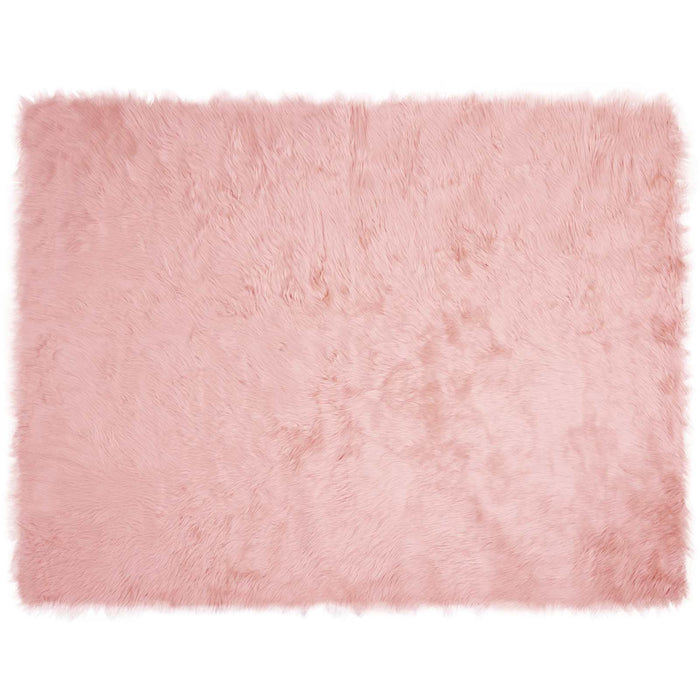 Covor din Lână Faux Tafalla Roz 240 x 340 cm Poliester - WALTI WALTI