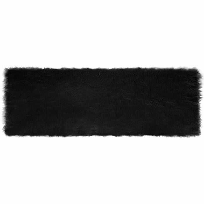Covor din Lână Faux Tafalla Negru 80 x 250 cm Poliester - WALTI WALTI