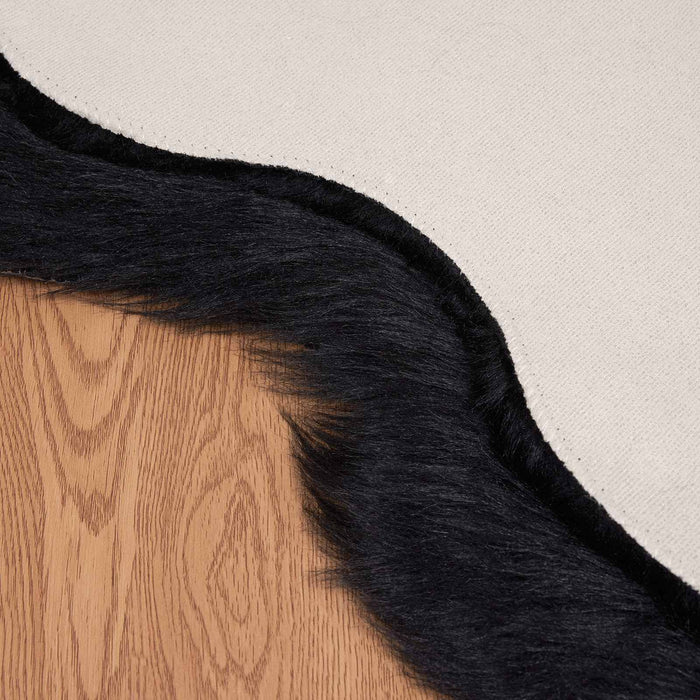 Covor din Lână Faux Tafalla Negru 50 x 80 cm Poliester - WALTI WALTI
