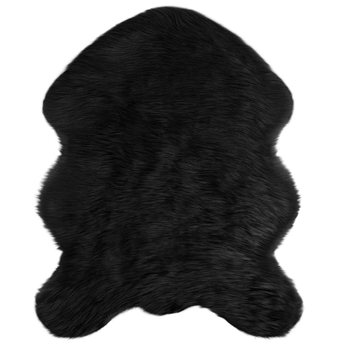 Covor din Lână Faux Tafalla Negru 50 x 80 cm Poliester - WALTI WALTI