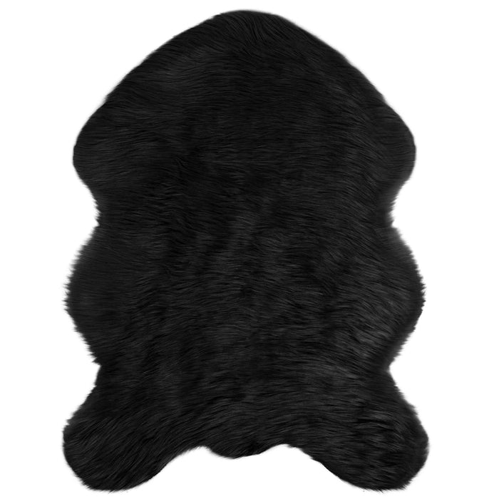 Covor din Lână Faux Tafalla Negru 80 x 120 cm Poliester - WALTI WALTI