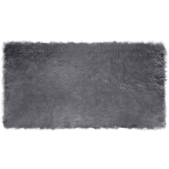 Covor din Lână Faux Tafalla Antracit 60 x 110 cm Poliester - WALTI WALTI