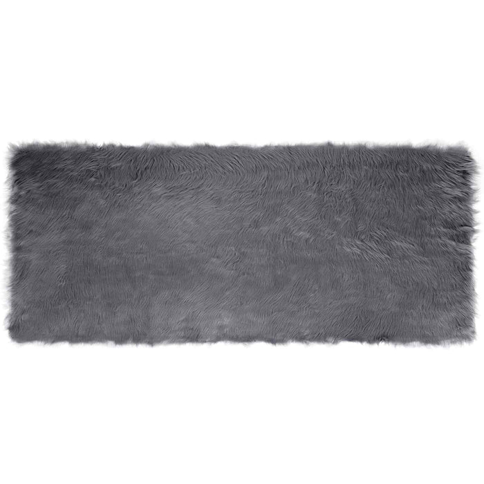 Covor din Lână Faux Tafalla Antracit 80 x 200 cm Poliester - WALTI WALTI