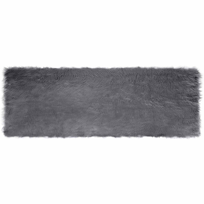Covor din Lână Faux Tafalla Antracit 80 x 250 cm Poliester - WALTI WALTI