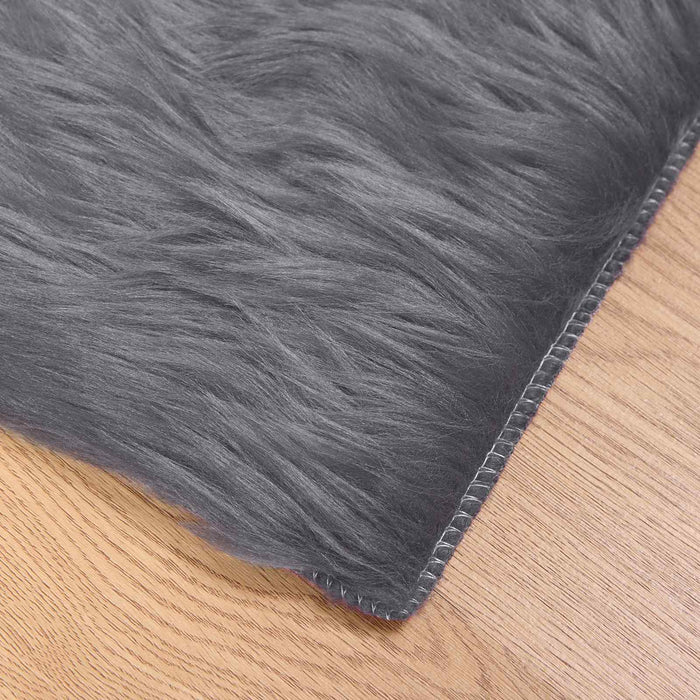 Covor din Lână Faux Tafalla Antracit 140 x 200 cm Poliester - WALTI WALTI