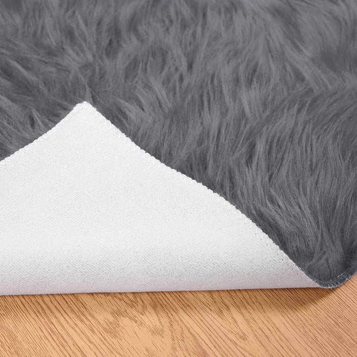 Covor din Lână Faux Tafalla Antracit 200 x 280 cm Poliester - WALTI WALTI