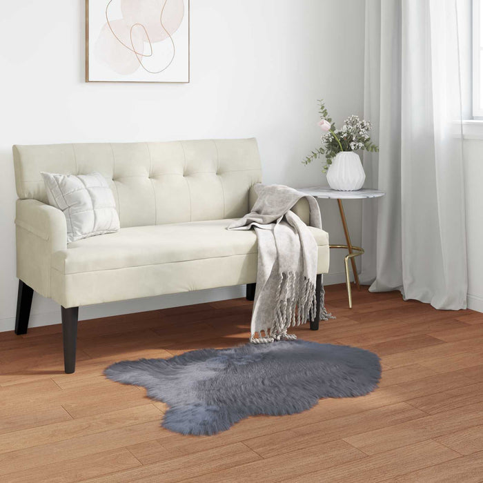 Covor din Lână Faux Tafalla Antracit 60 x 90 cm Poliester - WALTI WALTI