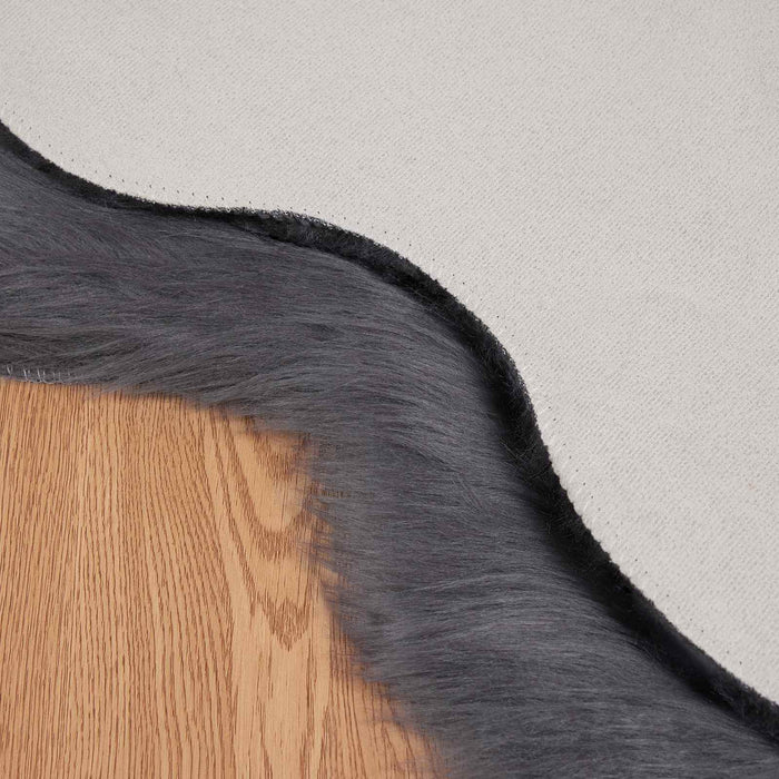 Covor din Lână Faux Tafalla Antracit 80 x 120 cm Poliester - WALTI WALTI