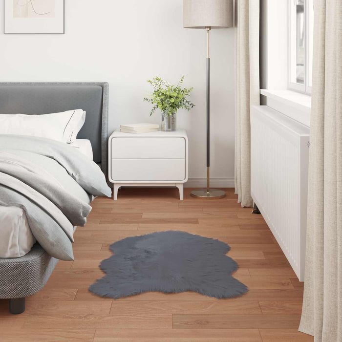 Covor din Lână Faux Tafalla Antracit 80 x 120 cm Poliester - WALTI WALTI