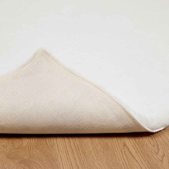 Covor din Blană Faux de Iepure Olite Alb 80 x 250 cm Poliester - WALTI WALTI