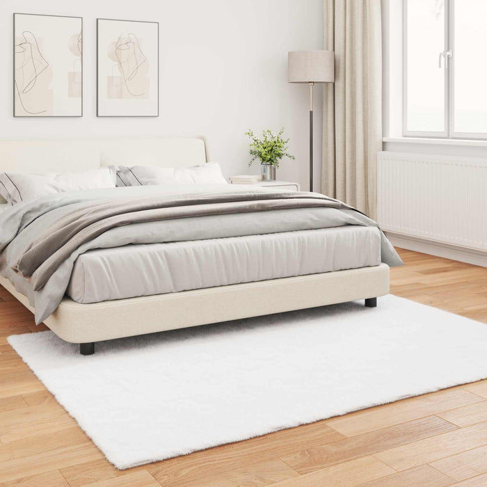 Covor din Blană Faux de Iepure Olite Alb 160 x 230 cm Poliester - WALTI WALTI