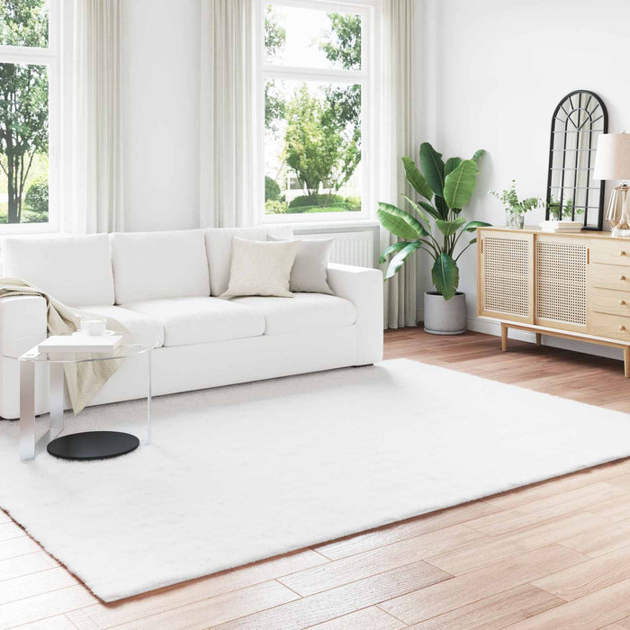 Covor din Blană Faux de Iepure Olite Alb 200 x 280 cm Poliester - WALTI WALTI