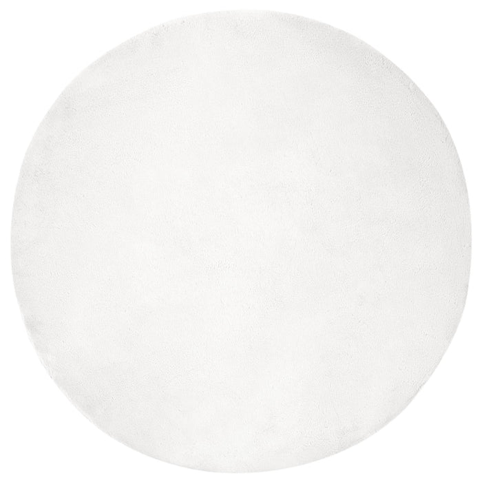 Covor din Blană Faux de Iepure Olite Alb Ø 100 cm Poliester - WALTI WALTI