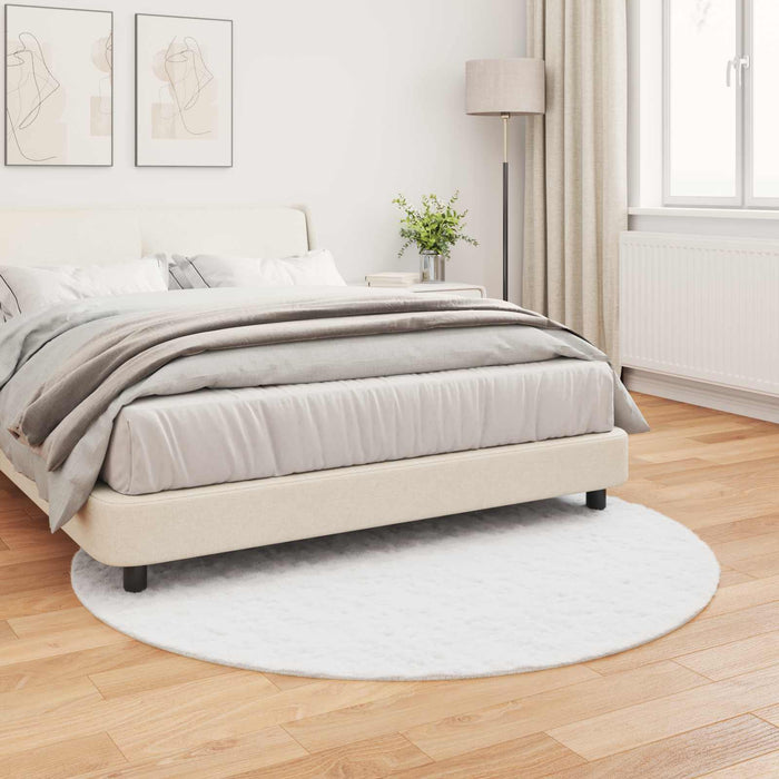 Covor din Blană Faux de Iepure Olite Alb Ø 160 cm Poliester - WALTI WALTI