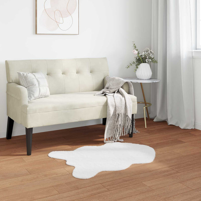 Covor din Blană Faux de Iepure Olite Alb 50 x 80 cm Poliester - WALTI WALTI