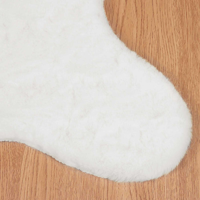 Covor din Blană Faux de Iepure Olite Alb 80 x 120 cm Poliester - WALTI WALTI