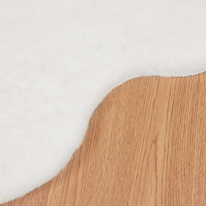 Covor din Blană Faux de Iepure Olite Alb 80 x 120 cm Poliester - WALTI WALTI