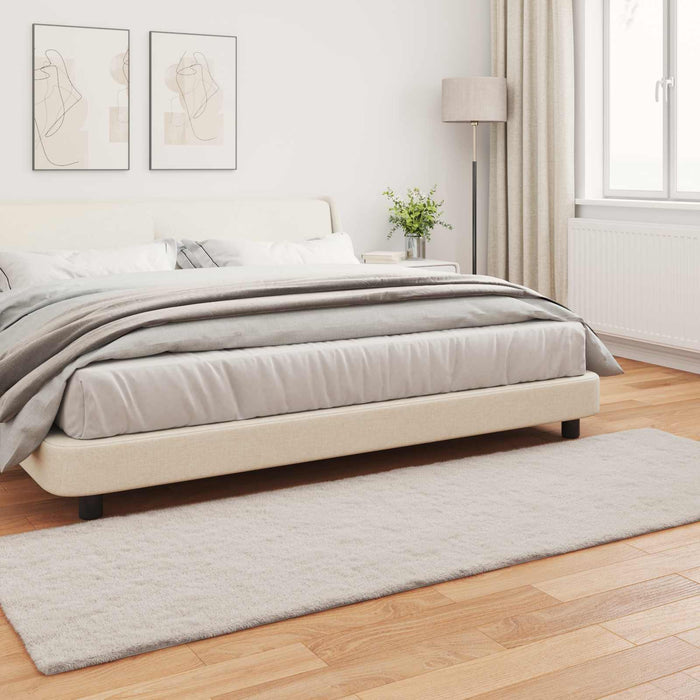 Covor din Blană Faux de Iepure Olite Bej 80 x 250 cm Poliester - WALTI WALTI