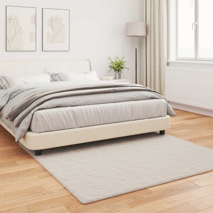 Covor din Blană Faux de Iepure Olite Bej 120 x 120 cm Poliester - WALTI WALTI