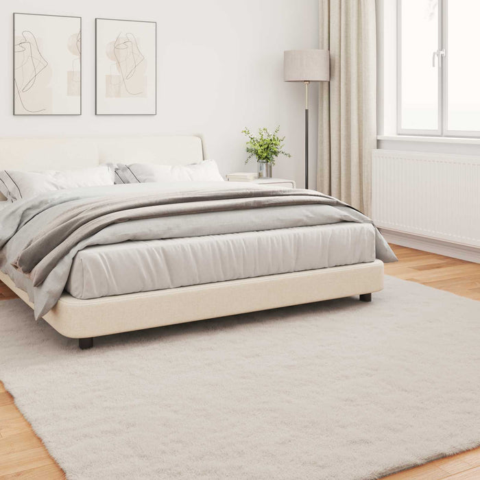 Covor din Blană Faux de Iepure Olite Bej 200 x 200 cm Poliester - WALTI WALTI