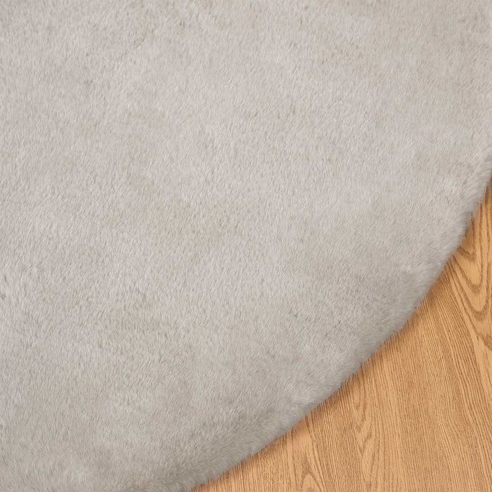 Covor din Blană Faux de Iepure Olite Bej Ø 80 cm Poliester - WALTI WALTI