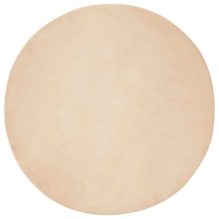 Covor din Blană Faux de Iepure Olite Bej Ø 100 cm Poliester - WALTI WALTI