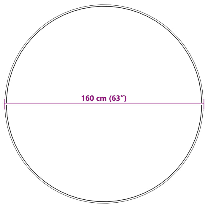 Covor din Blană Faux de Iepure Olite Bej Ø 160 cm Poliester - WALTI WALTI